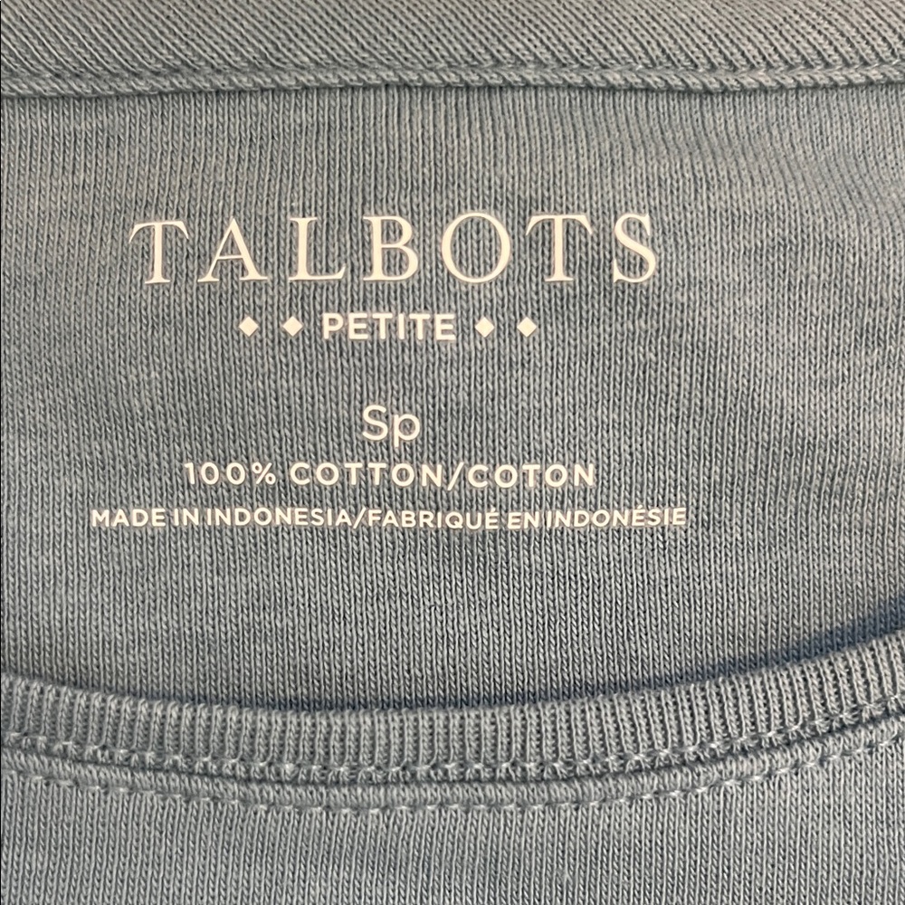 Talbots Teal Long Sleeve Shirt - Picture 2 of 3